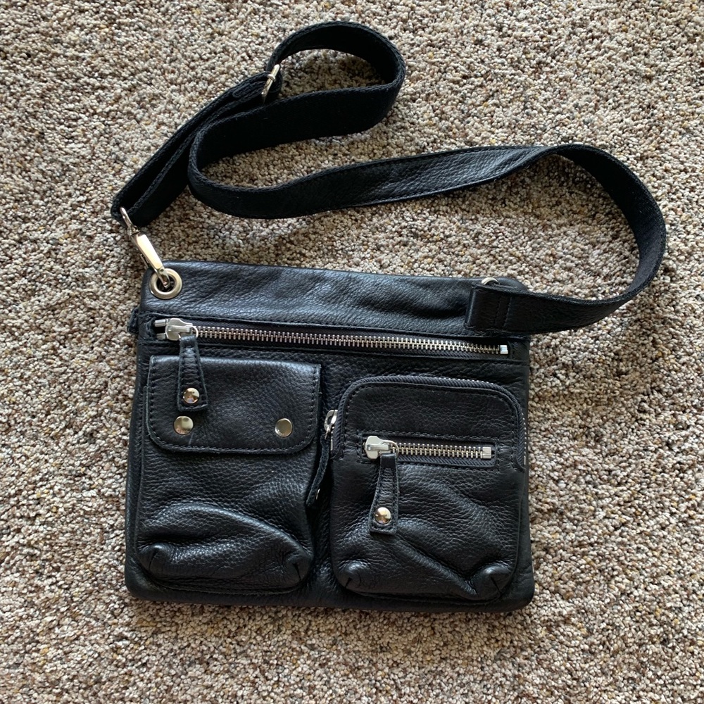 Black Fossil  crossbody purse